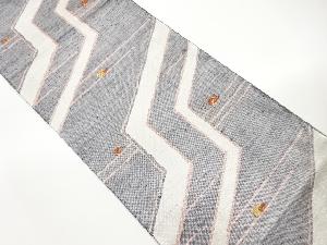 幾何学模様織出し袋帯